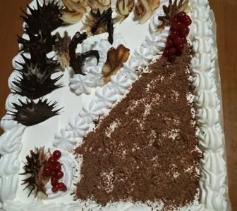 Torta panna e cioccolato