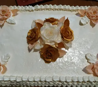 Torta con le rose