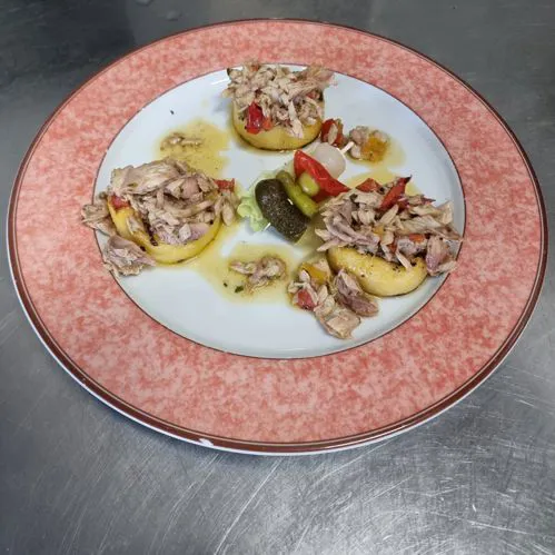 Fischgericht im Ristorante Pizzeria La Pearà